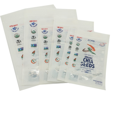 Reißverschluss-Verschluss Chia Seeds Packing Bag Stand herauf kundenspezifischen Farbdruck