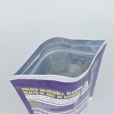 kundenspezifische Drucktasche mit Reißverschluss stehen oben das BeutelVerpacken der Lebensmittel