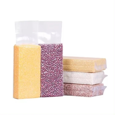 Durchsichtige Plastik-Vac-Pack-Taschen Nahrungsmittel-Vakuum-Pack-Tasche Reis-Ziegel-Taschen