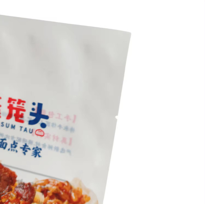 560g Rindfleisch Siomai Tasche Matte Weiß Frosted Drei-Seitige Versiegelungstasche Gefrierter Frischhaltebeutel