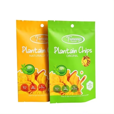 3.5 Mylar-Tasche, speziell gedruckte Warmdichtung, Snack, Bananenscheiben, 3 Seiten-Wärmdichtung, Aluminiumfolie-Tasche