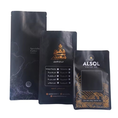 OEM und ODM Vierseitig versiegelte vertikale Kaffeebeutel Lebensmittelverpackung