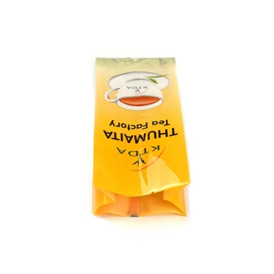 Besonders gedruckte laminierte 240g 500g wasserdichte Plastiktüte Tasche Rücken Siegel Folie Lebensmittelqualität Tee Verpackungstüten Seiten Gusset