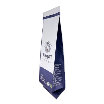 1kg 2kg Laminate Side Gusset Tasche Custom Logo Druck Kaffeepulverbeutel mit Zinn Tale