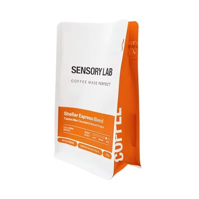 Auf Wunsch gedruckt 250g 340g 500g biologisch abbaubarer Seitengusset Tasche Plastik Mylar Folie Verpackung Flachbodenbeutel