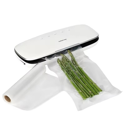 Warm verkaufte Plastik durchsichtige Lebensmittel Vakuumtaschen Roll geprägte Vakuumdichtungsbeutel