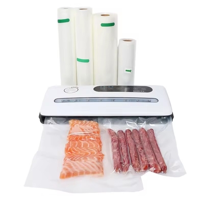 Warm verkaufte Plastik durchsichtige Lebensmittel Vakuumtaschen Roll geprägte Vakuumdichtungsbeutel