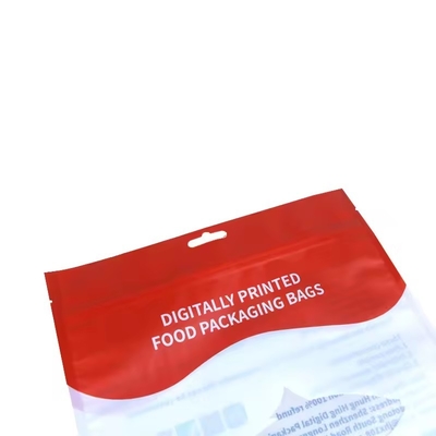 Druckte Mylar Zip Lock Tasche Snack Verpackungstasche Stehen Sie auf Tasche für Lebensmittel Snack wiederverwendbare holographische Verpackungstaschen
