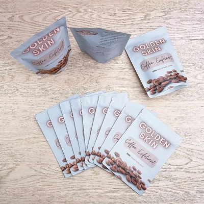 Anpassen Druck Matte fertiggestellt Stand Up Mylar Taschen Tasche mit klarem Fenster Reißverschluss Plastiktüten für Snacks