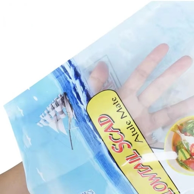 Personalisierte flexible Verpackung mit Logo zum Einfrieren und Frischheitskonservieren ist eine dreiseitige versiegelte Tasche