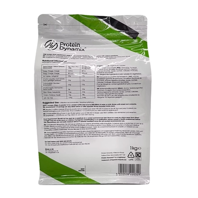 Aktives Protein Plus Aluminiumfolie Tasche kundenspezifische gedruckte Stand Up Whey Protein Pulver Verpackungstüten Tasche mit Reißverschluss