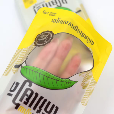 Wiederverschließbare, laminate Kunststoffe, aufstehende Lebensmittelbeutel Verpackung Custom Printed Design Ziplock Poly Bag für Trockenfrüchte
