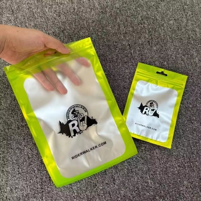 100 Stück Mylar Geruchsschutz wieder verschließbare Taschen mit klarem Fenster Zip Lock Schließung Schmuck durchsichtige Plastiktasche
