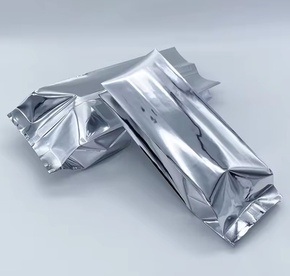 Glanzende Silberfolie aus Aluminiumoxid, Lamination, Wärmeversiegelung, Rückversiegelung, Seitenversiegelung, Gusset, Lebensmittelverpackung, Tasche, Kaffeebeinenbeutel