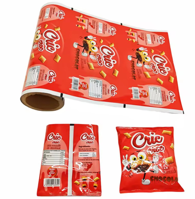 Kunststoffverpackung, gedruckte Verpackung, Beutel, Warmlaminierung, Lebensmittel, Snack-Tasche, BOPP, PET, Aluminium, CPP, PE, Kartoffelsplitter, versiegelte Filmrolle