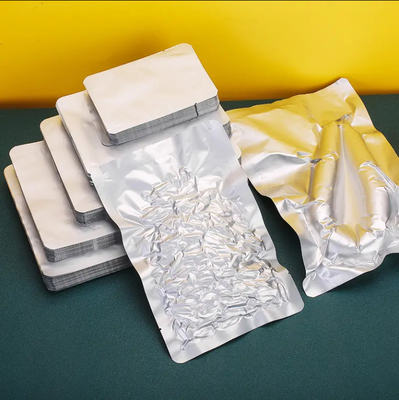Silberfarbenes großes Vakuum-Siegelbeutel Aluminiumfolie Lebensmittelverpackungstüten Vakuum-Wärmesiegel