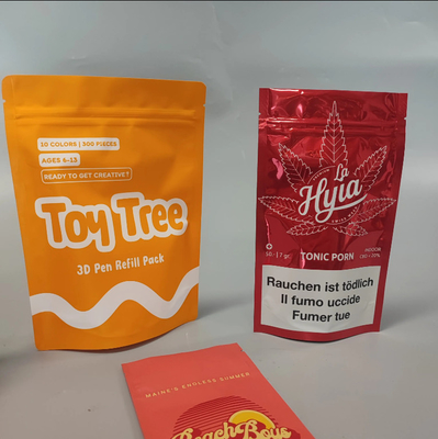 Aluminiumfolie Kosmetische Tasche Mautgedruckte Mylar Drei Seiten Siegel Tasche Für Fiskale Maske Verpackung Mylar Tasche