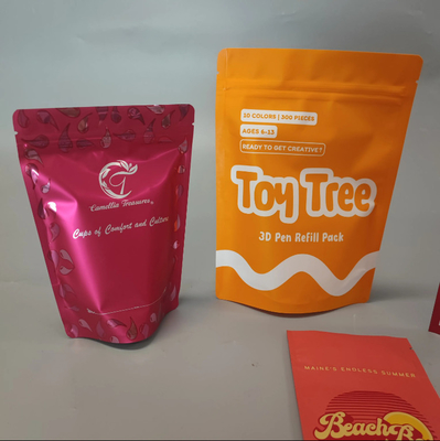 Aluminiumfolie Kosmetische Tasche Mautgedruckte Mylar Drei Seiten Siegel Tasche Für Fiskale Maske Verpackung Mylar Tasche