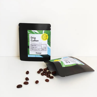 Digitaldruck 3 Seiten versiegelt Flachbeutel Beutel für Tropfkaffee Filter Verpackung Hängende Ohr Kaffeebeutel