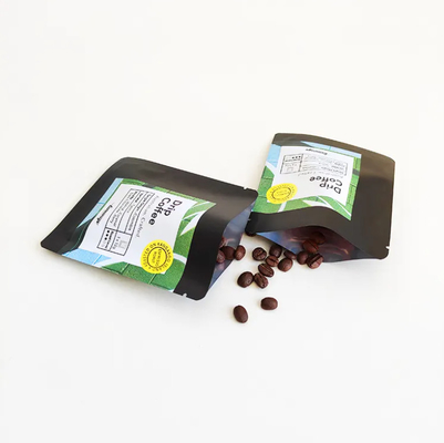 Digitaldruck 3 Seiten versiegelt Flachbeutel Beutel für Tropfkaffee Filter Verpackung Hängende Ohr Kaffeebeutel