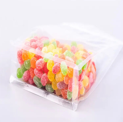 Maßgeschneiderter Flachboden Achtseitige Dichtung Klar Transparente Reißverschluss Trockenfrüchte Lebensmittel Reis Verpackung Kunststoff Stand-up Tasche