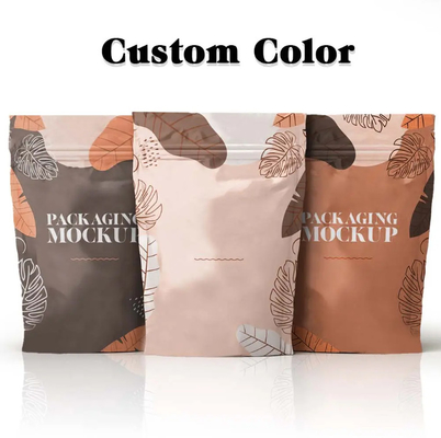 Feuchtigkeits- und Geruchsschutz Chips Cookie Snack Lebensmittelbeutel Kraftpapier Stand Up Zip Lock Beutel für Kaffeebeutel