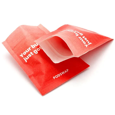 Auf Wunsch gedruckte Reißverschluss-Teebeutel biologisch abbaubare Papiertüten Verpackungstaschen