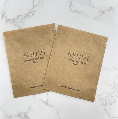 Auf Wunsch gedruckte Reißverschluss-Teebeutel biologisch abbaubare Papiertüten Verpackungstaschen