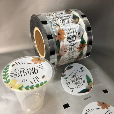 Kundenspezifische klare Boba Teetasse Verpackung Roll Plastikblase Versiegelungsfilm für Kaffee Wein Soda Mineralwasser Whisky