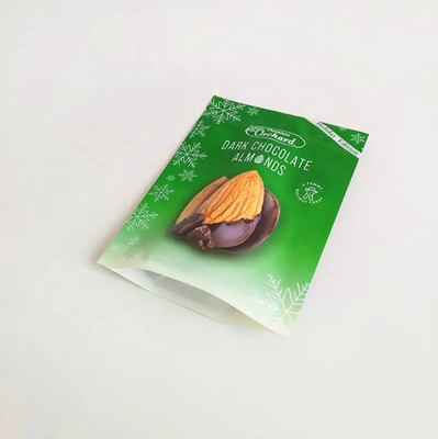 Maßgeschneiderter Druck Stand Up Tasche Reißverschluss Nuss Packung Kunststoff Snack Mandeln Cashew Nüsse Verpackungstüten