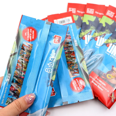 3 Seitenverschluss Maßgeschneiderter Druck Snack Verpackung Kunststoffbeutel Wärmeverschlussbeutel / Rückensiegelung Kunststoffbeutel