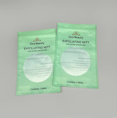 Durchsichtige Handschuhe Verpackung Gefrorene Reißverschlussbeutel für Handschuhe Kosmetik Kunststoff Mylar Reißverschlussbeutel Drei-Seiten-Dichtung