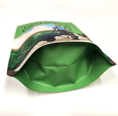 Niedrige MOQ angepasste wiederverschließbare Stand-up-Zip-Lock-Taschen für die Lagerung von Lebensmitteln Mylar-Tasche
