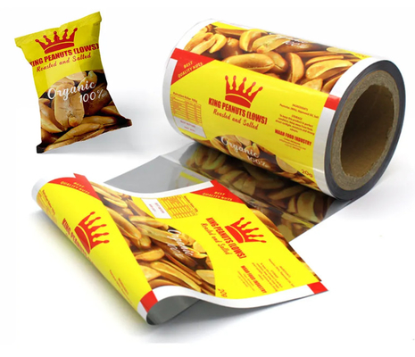 Fabrik für Kunststoff-Druckfilmrollen für Snacks/Kartoffelchips/Nüsse Verpackung, Lamierte kleine Taschen Snack Verpackung Filmrolle