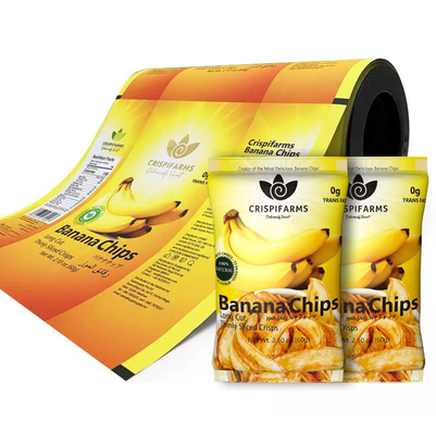 Großhandel für Lebensmittelwaren Druckchips Verpackungstaschen Laminat Rollen PET Kunststoffbeutel Rollen Mylar Aluminium Verpackung Folie Film Roll