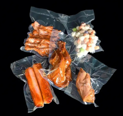 Vakuum-Plastik-Verpackungstasche Siegel Naylon-Tasche Lebensmittelqualität Transparente Plastik-Vakuum-Tasche
