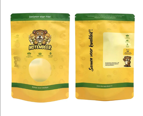 Individuelle Doypack Stand Up Top Reißverschluss Trockene Früchte Lebensmittelpackung Tasche Erdnuss Walnussbeutel Kiefernüsse Gemischte Cashew-Nüsse Verpackung