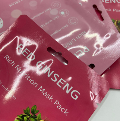 Hochwertige kundenspezifische Kosmetik Gesichtsmasken Tasche Stand-up Drei-Seiten-Dichtung leicht zu reißen Rein-Aluminiumfolie Hitzesiegelung PE PET Material