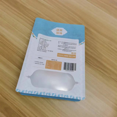 Großhandel kundenspezifische 300g 500g flache Unterseite Gusset Tasche wasserdichte Lebensmittel Nüsse Snack Verpackungstüte mit Reißverschluss