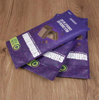 Speziell gedruckte, glänzende, frostige Tasche für Lebensmittel, 3 Seiten versiegelt, wiederverwendbar, Ziplock-Taschen, Aluminiumfolie, Mylar-Taschen für Schokolade
