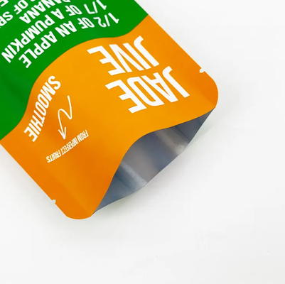 Drei-seitige Dichtung Stand-up-Tasche Matte Finished Side Gusset Snack Verpackungstasche mit Food Bag Design