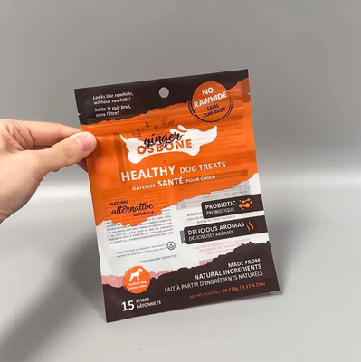 Auf Wunsch gedruckt 3 Seiten Siegel Transparente Tasche Katze Hund Essen Snack Tasche Verpackung Mylar Tasche