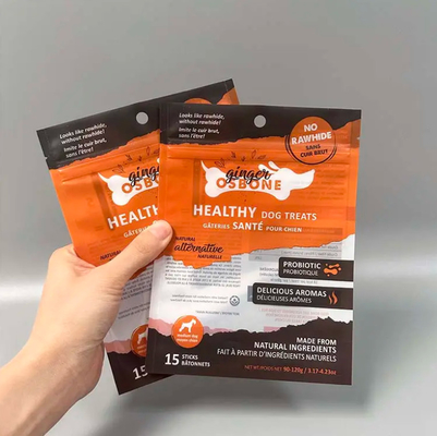 Auf Wunsch gedruckt 3 Seiten Siegel Transparente Tasche Katze Hund Essen Snack Tasche Verpackung Mylar Tasche