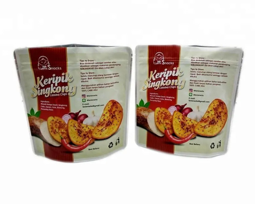 Warmdichtung Nahrungsmittelqualität Druckfolien Taschen für Nahrungsmittel Lagerung Reißverschluss Verpackungstüte Nahrungsmittel Stand-up-Tasche