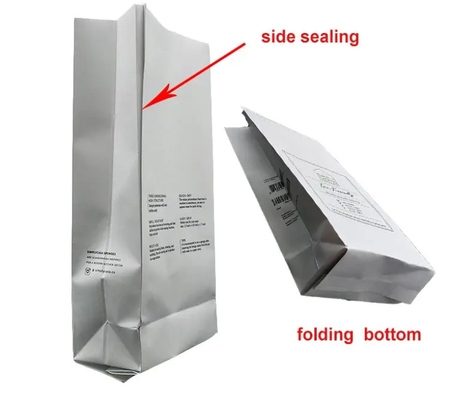 Custom Printed Aluminiumfolie Wiederverwendbarer Reißverschluss Einwegventil Nachhaltiges Seitengusset Kaffee Tee Lebensmittel Plastikverpackungstüten