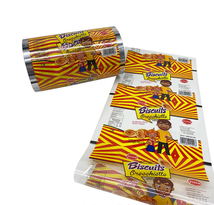 Auf Wunsch gedruckte Gelee-Taschen Snacks Verpackung Automatische Kartoffelchips Verpackungsrollen Laminate Pe Food Verpackungsrollen Film