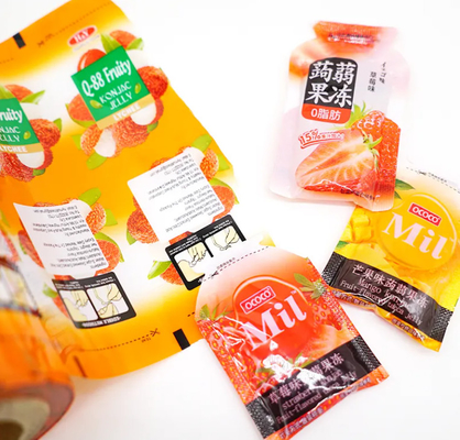 Auf Wunsch gedruckte Gelee-Taschen Snacks Verpackung Automatische Kartoffelchips Verpackungsrollen Laminate Pe Food Verpackungsrollen Film