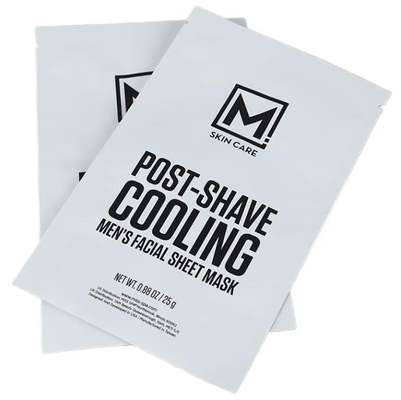 Custom Logo gedruckt Drei Seiten Hitze versiegelbar Flach Kosmetische Gesichtsmaske Verpackung Beutel Tasche Gesichtsmaske