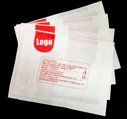 Gewerblich bedruckte Logos Fleisch PE Nylon Tränenknochen Klares Wärmesiegel Verpackungsbeutel Lebensmittelqualität Vakuum Siegelbeutel