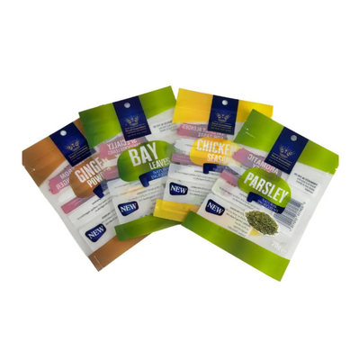 Besonders gedruckte Beutel, mit 3 Seiten versiegelt, Kunststoffbeutel, Gewürze, Gewürze, Beutel, Esswaren, Verpackung, Ziplock, Mylar-Tasche